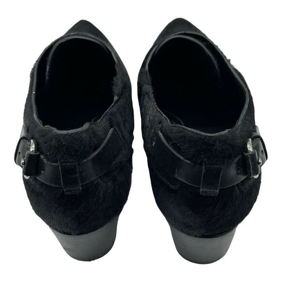 ALEXANDER Wang Black Calf Hair Emily Heels Booties - Picture 6 of 12